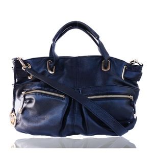 MICHAEL KORS GRAINED LEATHER SHOULDER BAG
